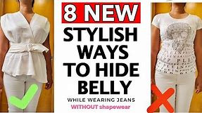 8 NEW Ways To Hide Your Tummy INSTANTLY | The BEST Dresses To HIDE BELLY
