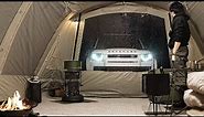 Delicious camping in a Skyview inflatable tent. with Luxury Truck