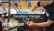 How To install a derailleur hanger on a Ibis Hakka MX, 12 mm thru axle.