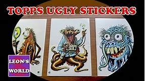 Topps UGLY STICKERS - The Best MONSTER Stickers ever?? - with Leon Hills - LEON CREATOR