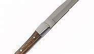Fortessa Provencal Serrated Steak Knife, 9.25-Inch, Light Wood Handle, Set of 6 -