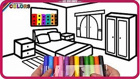 House Bedroom Big marker Pencil Coloring Pages / Akn Kids House