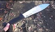 Cold Steel Western Hunter ($26) Knife Review - Camp Knife, Butcher Knife