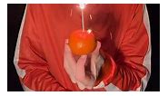 Glowing orange sparkler | Vector