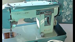 How to use a Vintage Brother sewing machine J-A 28 (download the manual)