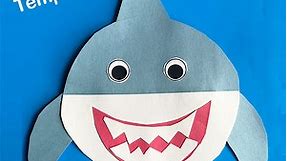 Easy Paper Shark Craft (Free Template) - Crafting Jeannie