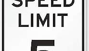SmartSign "Speed Limit 5 MPH" Sign | 24" x 30" 3M Engineer Grade Reflective Aluminum
