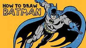 Drawing: How to Draw Batman (Draw Vintage Batman)