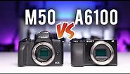 Battle of the Budget Mirrorless Cameras| Canon vs Sony | M50 vs A6100