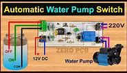 How to make Water Pump Automatic Switch ON-OFF Circuit | Water Level Controller with 555