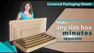 Universal Packaging Sheets - Introduction- how to custom shipping boxes for any item