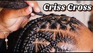 Trendy Criss Cross Rubberband Knotless Box Braids 🤎 |• BraidsbyTyTi