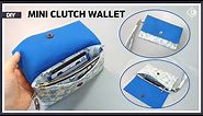 DIY Mini clutch wallet / Make a fabric wallet / sewing tutorial [Tendersmile Handmade]