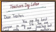 teacher's day letter/thanku letter/teacher's day gratitude letter/teacher's day greeting letter
