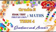 2023 Grade 2 Math Test Prep: Practice Questions & Answers for Term 4 Success