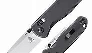 Kizer Drop Bear EDC Folding Knife Gray Aluminium Handle Pocket Knife, 154CM Steel Thumb-Stud Outdoor Tools, V3619C1