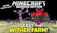 Minecraft Bedrock: NEW WITHER FARM Tutorial! Wither Killer / Cage. MCPE Xbox PC PS5