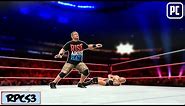 RPCS3 PS3 EMULATOR WWE 13 ( WWE 2K13 ) John Cena vs The Rock Gameplay