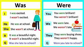 WAS vs WERE 🤔 | What's the difference? | Learn with examples & quiz!