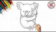 Learn How to Draw a Cute Koala Step-by-Step Tutorial for Beginners!