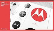 Draw Motorola Logo in Adobe Illustrator. Logo Modernism Ep12