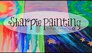 DIY SHARPIE WATERCOLOR PAINTING with alcohol // Galaxy, Tie Dye, & More