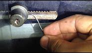 How to open Display case or Glass Cabinet lock without key