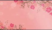 Pink Floral | Video Background | Wedding Invites | Motion Graphics | Blank Video Background