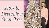 HOW TO DECORATE A GLAM CHRISTMAS TREE W/ ROSE GOLD TONES (From At Home, Hobby Lobby, Target, Amazon)
