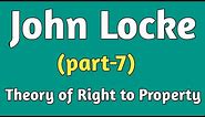 john locke theory of property