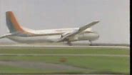 昭和54年(1979)羽田空港TDA東亜国内航空YS11片脚着陸