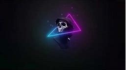 Neon Embers Skull LIVE WALLPAPER