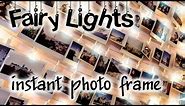 HANDMADE polaroid photo wall fairy lights frame