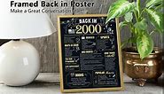30th Birthday Decorations 1993 Birthday Gifts for Men Back in 1993 Poster Cheers to 30 Years Anniversary Decorations Poster Cards Black and Gold Frame Vintage 1993 Supplies