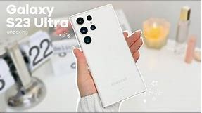 Samsung Galaxy S23 Ultra unboxing aesthetic 🧸 | asmr + free samsung accessories ✨️