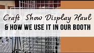 Craft fair and trade show display haul- how we use our new booth stands and shelves - display ideas