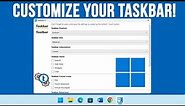 Tweak Your Windows 11 Taskbar & Right Click Settings All from One App