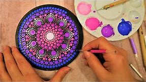 SIMPLE Dot Mandala Painting For BEGINNERS | Lydia May