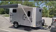 6 x 12 cargo trailer camper conversion tour