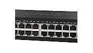 Cisco SG112-24 Unmanaged Switch | 24 Compact Gigabit Ethernet (GbE) Ports | 2 Gigabit Ethernet Combo Mini-GBIC SFP | Limited Lifetime Protection (SG112-24-NA)