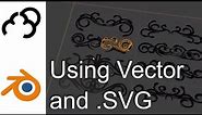 Blender 2.8 - Vector and SVG files - Adobe Illistrator