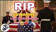 Final Salute 🫡, US Marine LCpl Pablo Caceres goes Home. #usmc #tribute #marines