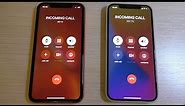 Apple iPhone Xr vs iPhone 12 Incoming Call