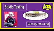 Behringer Mini FBQ 800 studio test