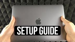 How to SetUp New MacBook Air | first time turning on Manual - step by step guide