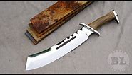 Creating a Big Hunting Knife from a truck leaf spring