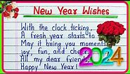 Happy New Year 2024 wishes messages greetings | Happy New Year messages in English