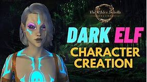 ESO Character Creation | Cute Dark Elf/Dunmer [Female Face and Body Sliders]