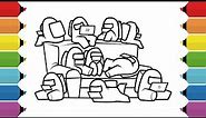 Coloring Among Us Coloring Page