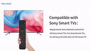 Voice Remote Replacement for Sony TV Remote, for Smart TVs and Bravia TVs, for All Sony 4K UHD LED LCD HD Smart TVs, for X80K X90K W830K A80K X95K X85K Series TV